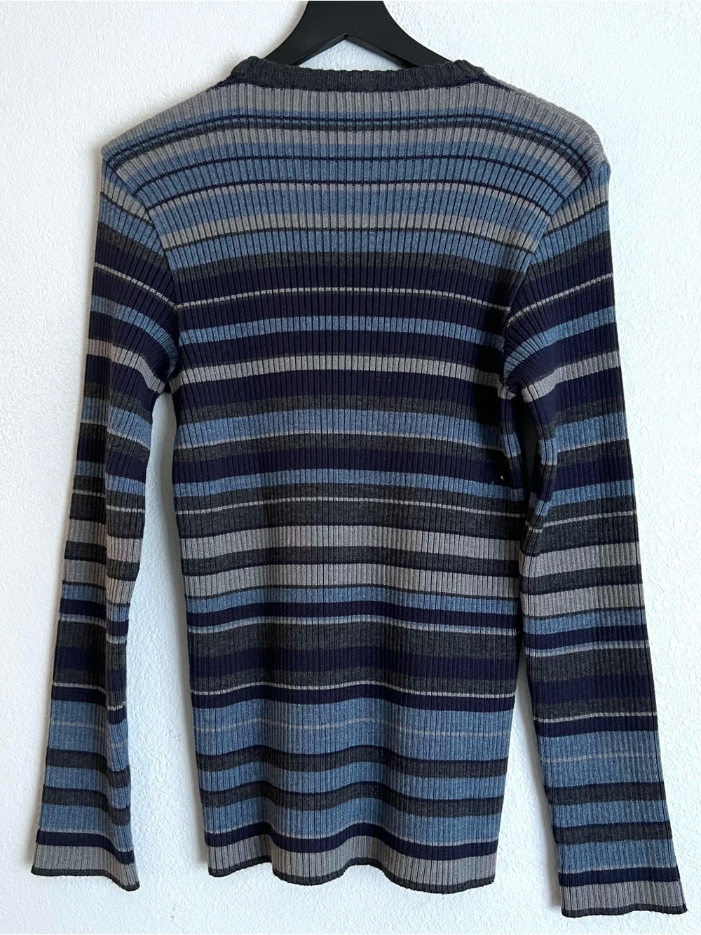 Vintage Dolce & Gabbana Women’s Wool Striped Sweater Size 38 Blue - Picture 2 of 8